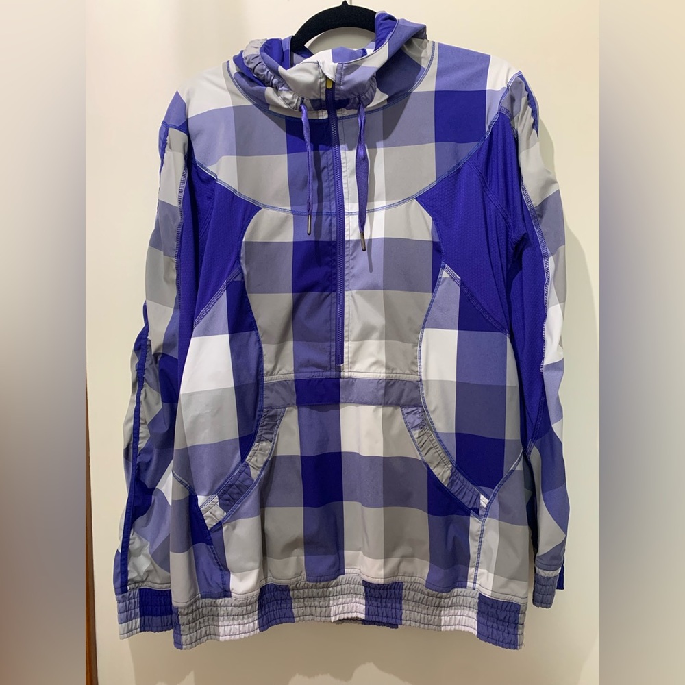 lululemon athletica Purple and Gray Checkered Jacket